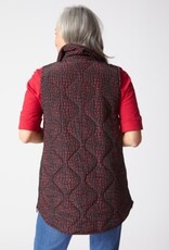 Habitat Clothes to Live In REVERSIBLE PRINTED QUILT PUFFER VEST F25H