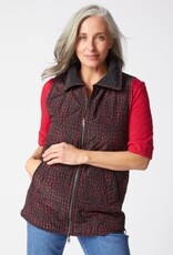 Habitat Clothes to Live In REVERSIBLE PRINTED QUILT PUFFER VEST F25H