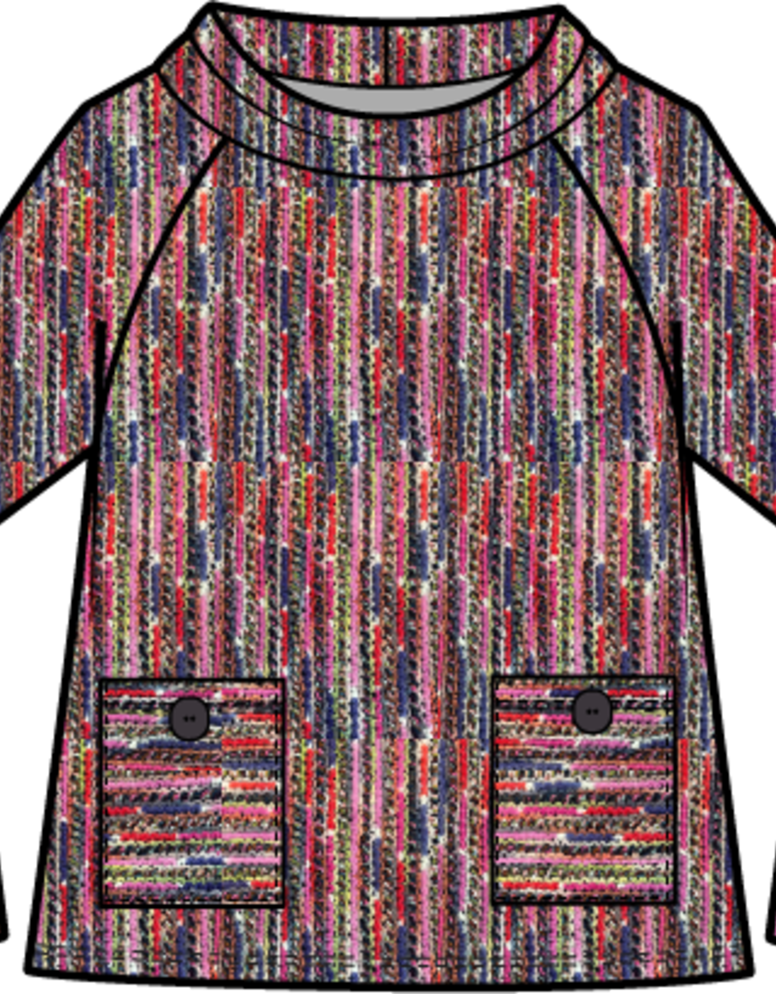 Habitat Clothes to Live In MOSAIC KNIT CAMBRIDGE PULLOVER F25H