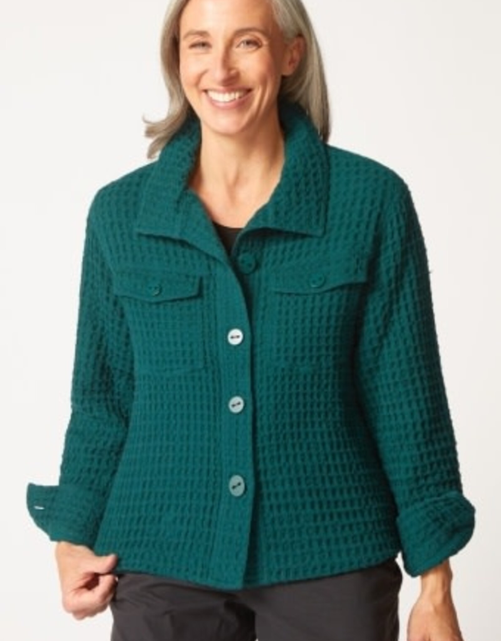 Habitat Clothes to Live In WASHED HONEYCOMB SHACKET F25H