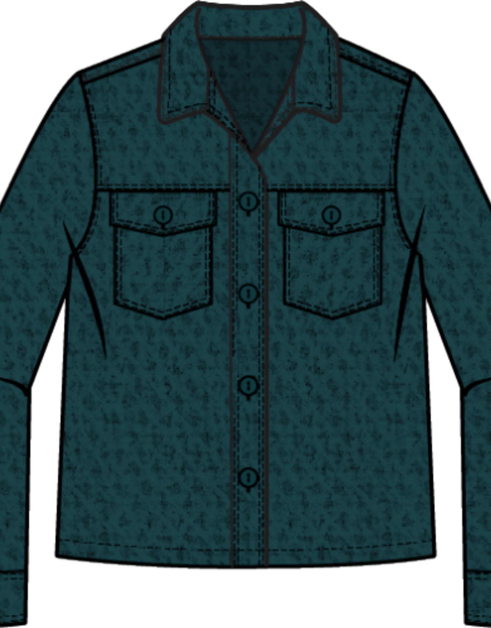 Habitat Clothes to Live In WASHED HONEYCOMB SHACKET F25H