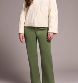 Tribal CREW NK LOOSE FIT CABLE SWTR-H CREAM