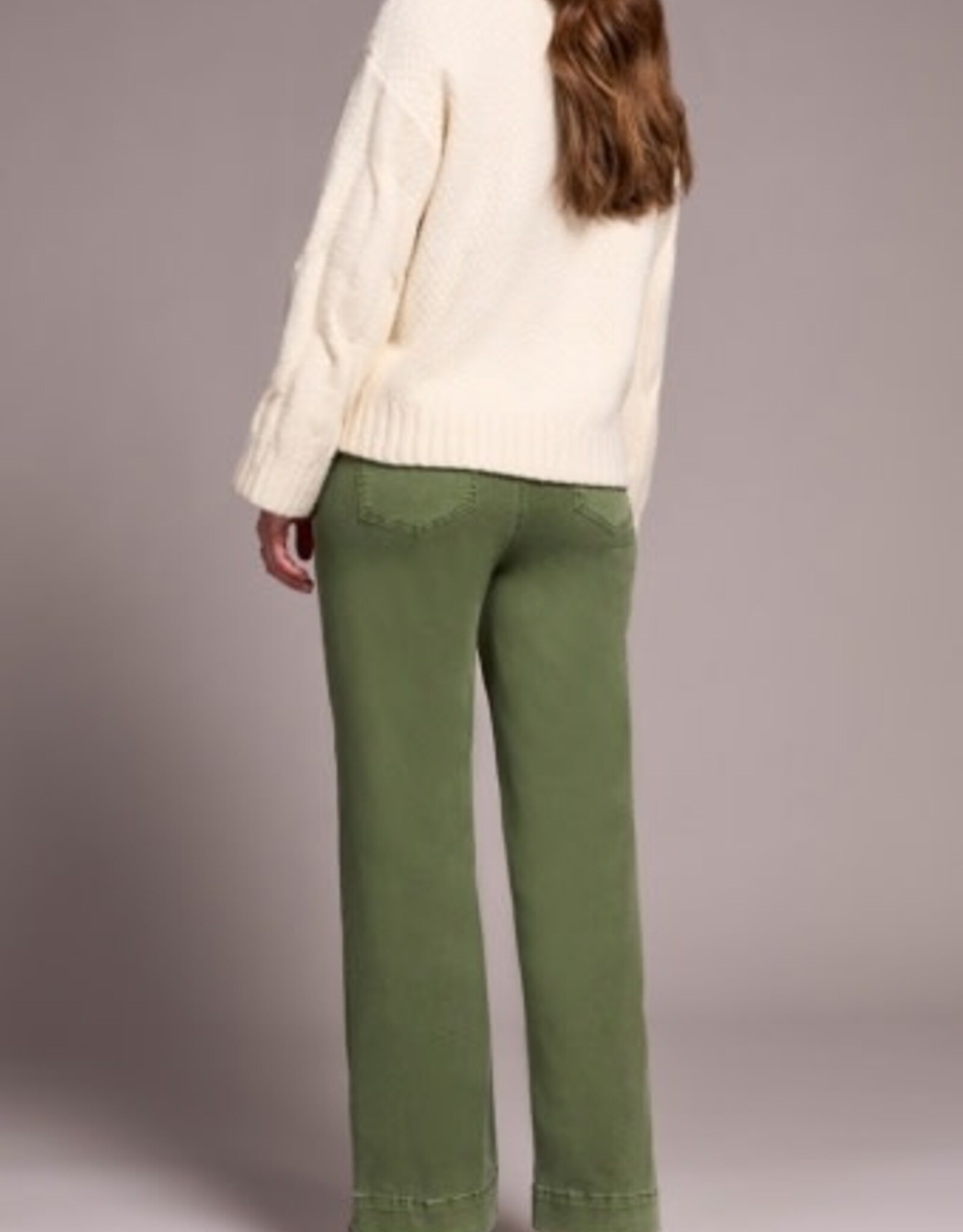 Tribal CREW NK LOOSE FIT CABLE SWTR-H CREAM