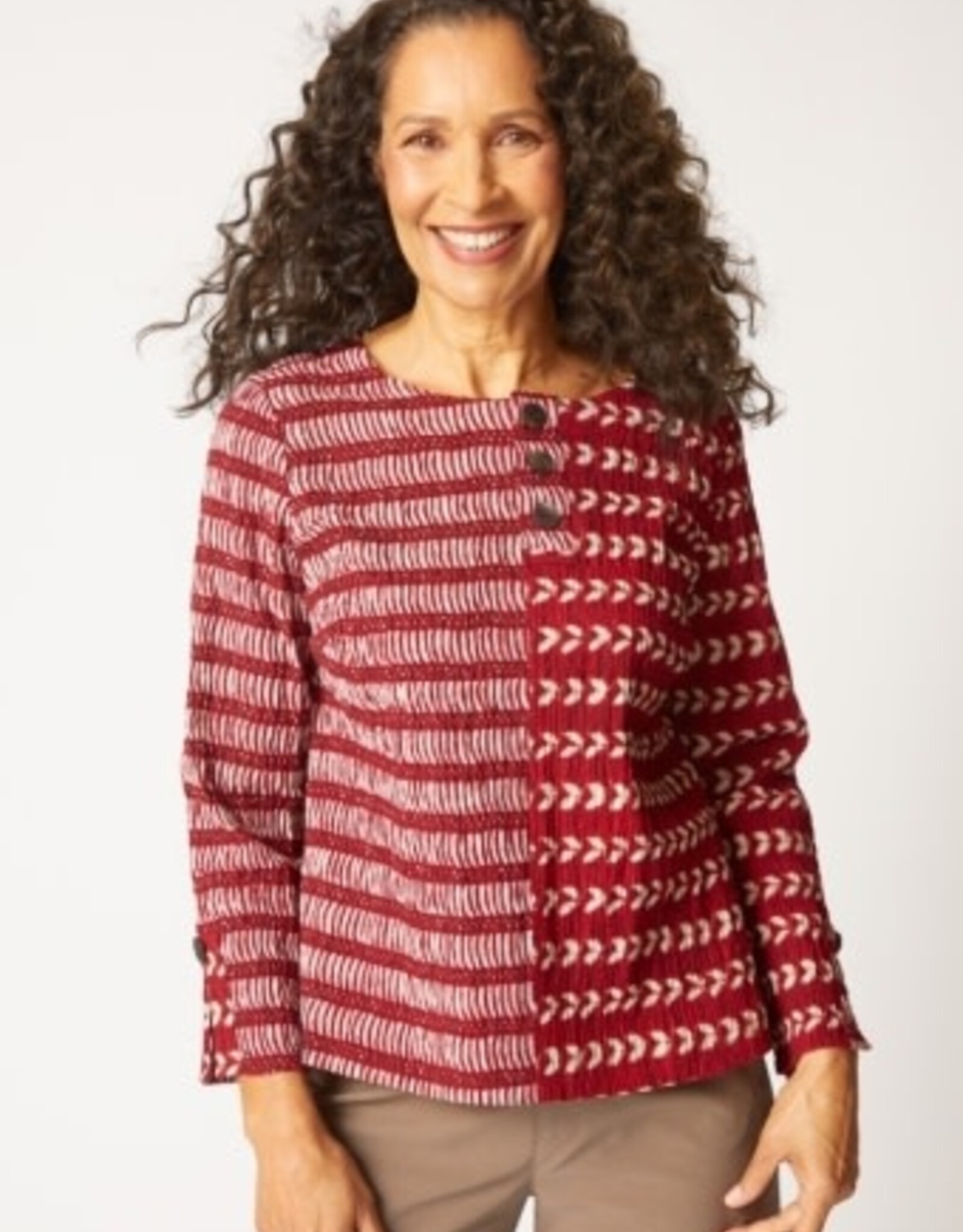 Habitat Clothes to Live In MIXED BATIKS MIXED PRINT PULLOVER F25H