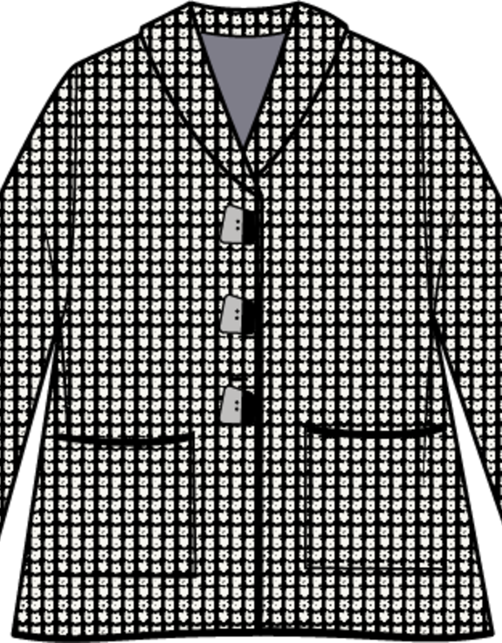 Habitat Clothes to Live In NIGHT & DAY SHAWL CARDI F25H