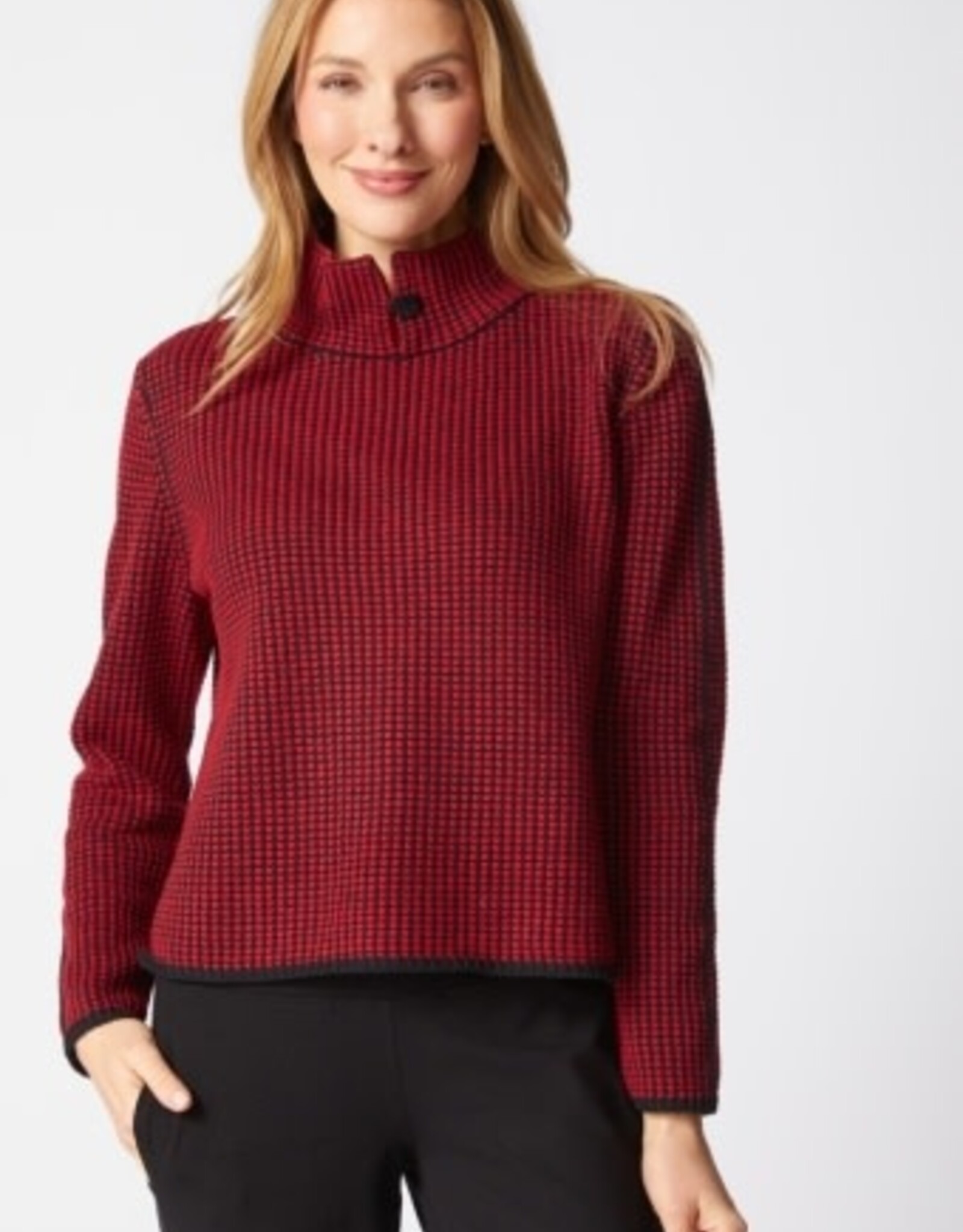 Habitat Clothes to Live In NIGHT & DAY BUTTON COLLAR PULLOVER F25H