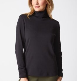 Habitat Clothes to Live In COZY RIB SLD RUCHED TURTLENECK F25H