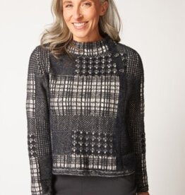 Habitat Clothes to Live In PLAID PATCHWORK PULLOVER F25H