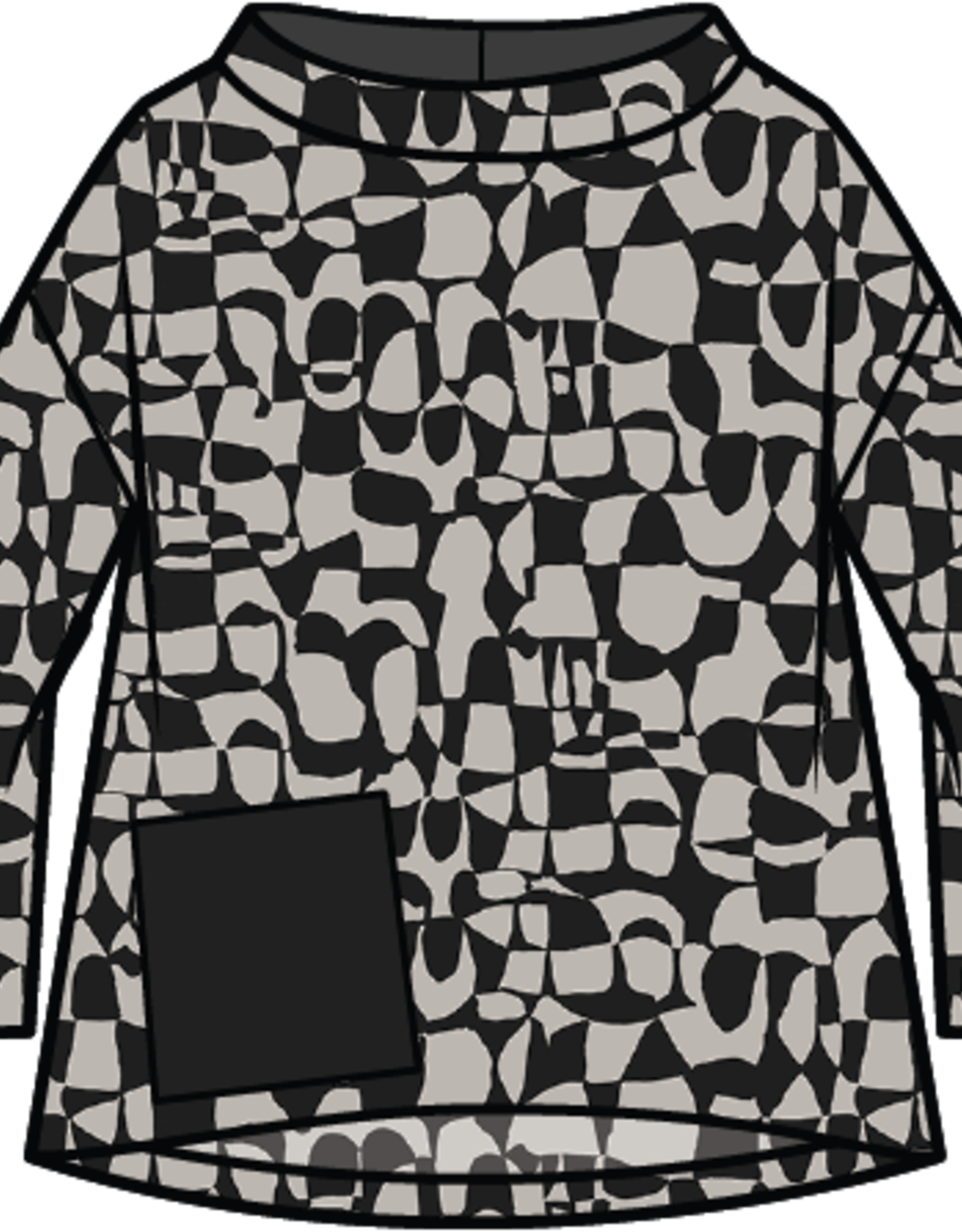 Habitat Clothes to Live In NOUVEAU KNIT PICASSO PULLOVER F25O