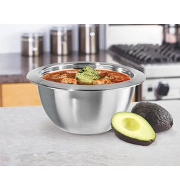 Double Wall Insulated Hot/Cold Serving Bowl with Lid - 5 qt