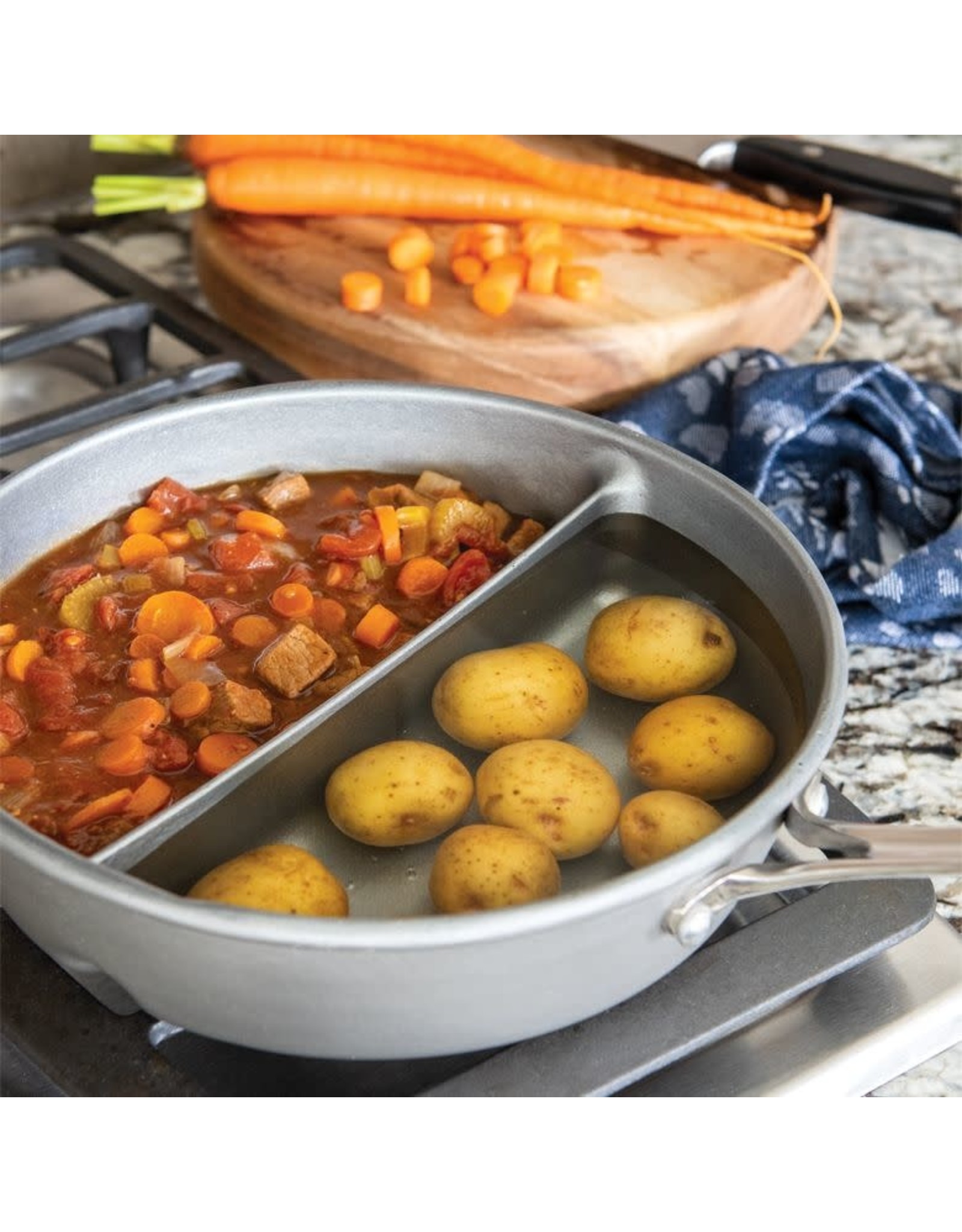Nordic Ware 2 In 1 Divided Sauce Pan