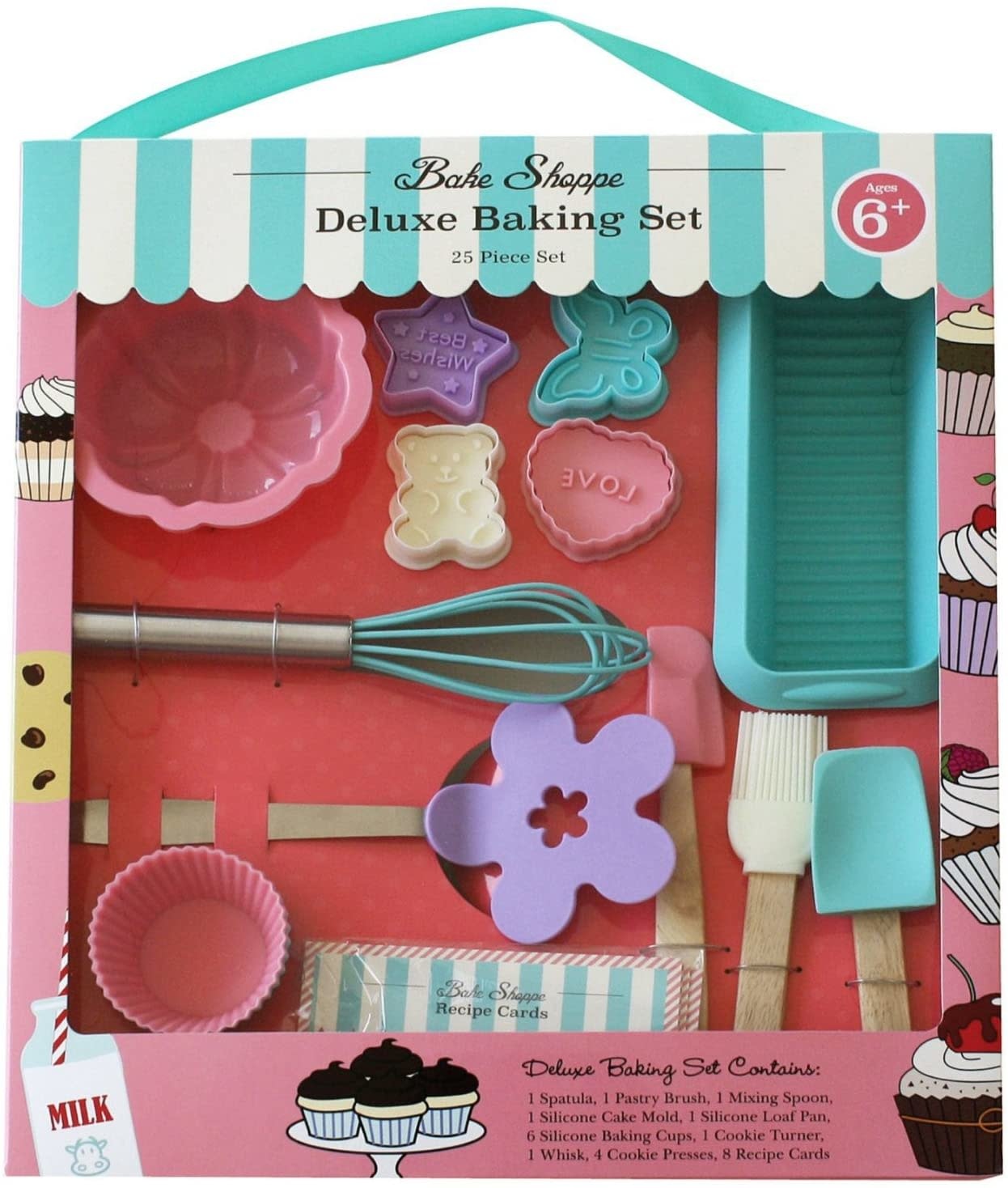 pink silicone baking set
