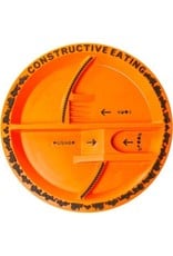 Orange Construction Plate