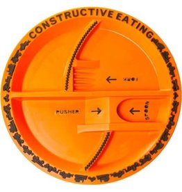 Orange Construction Plate