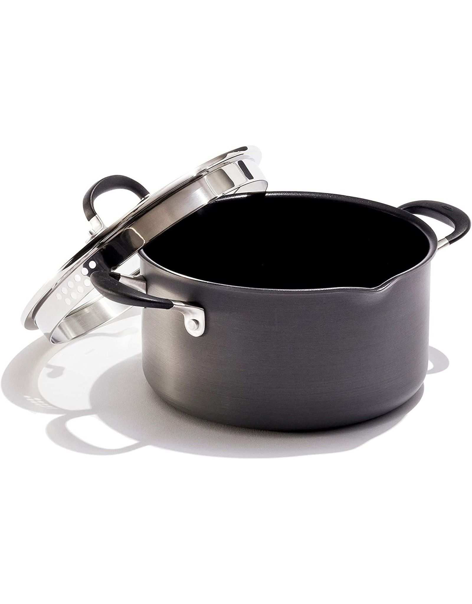 OXO 6QT Stockpot with Lid, 3-Layered German Engineered Nonstick Coating