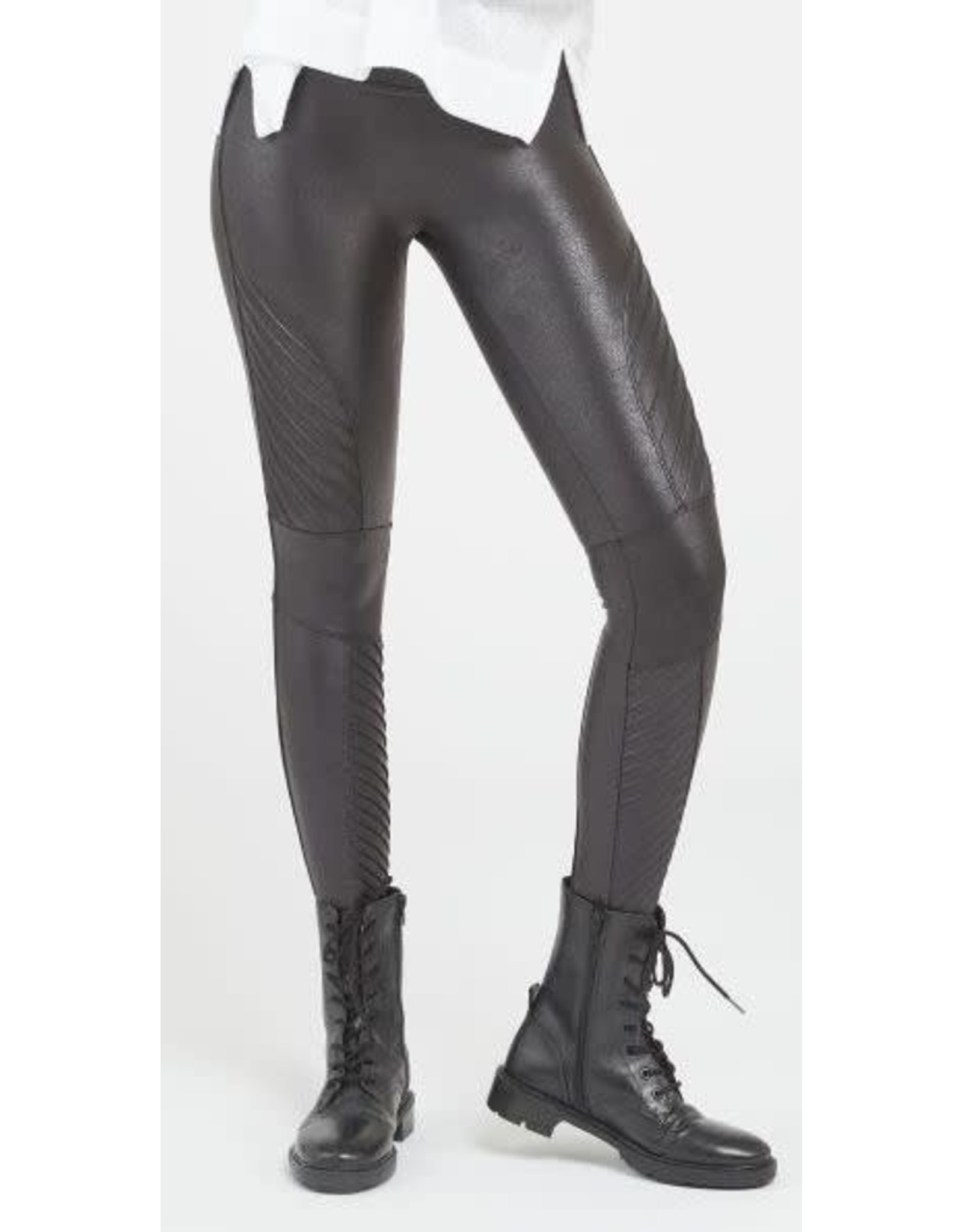 Spanx SPANX Very Black Faux Leather Motto Leggings