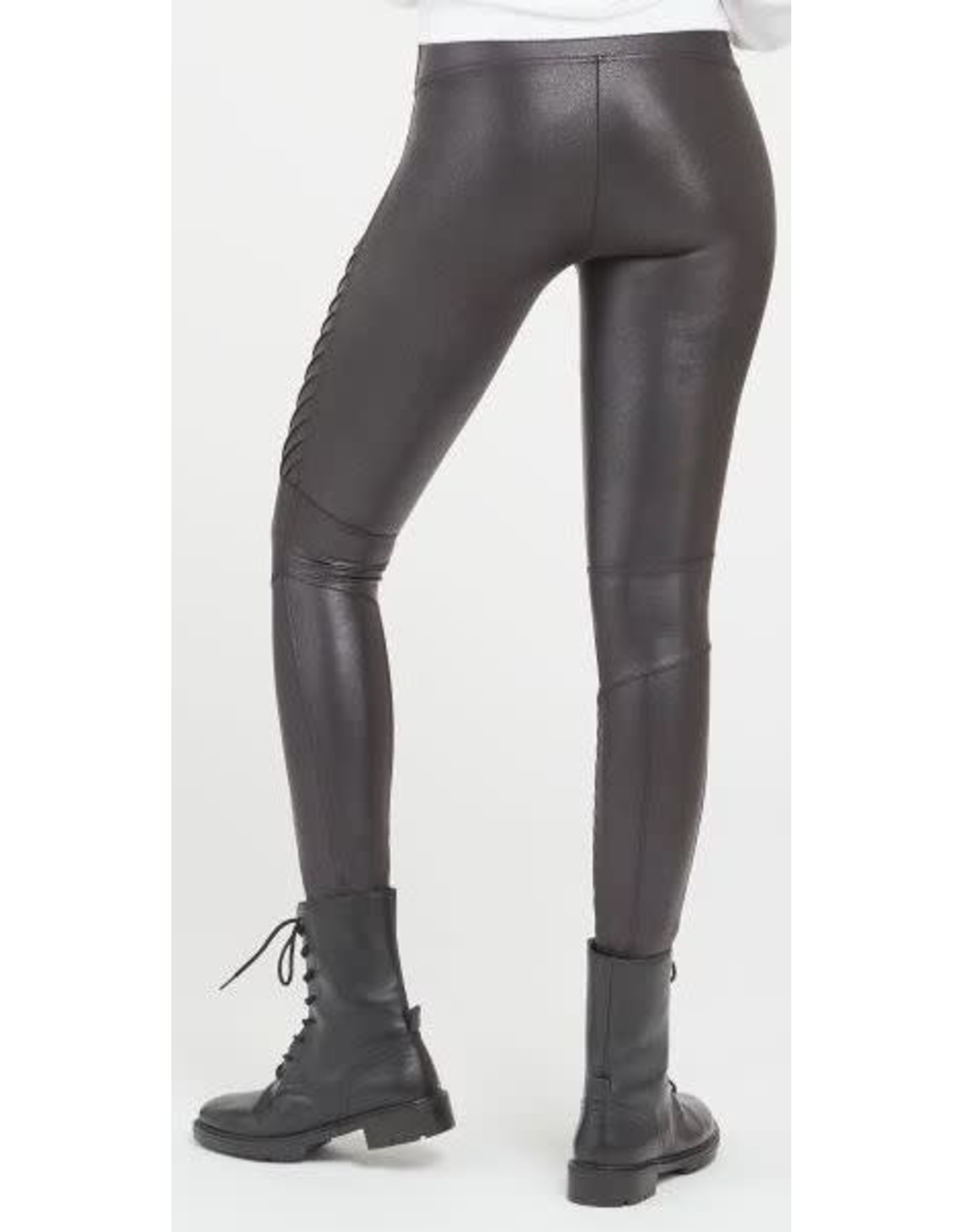 Spanx SPANX Very Black Faux Leather Motto Leggings