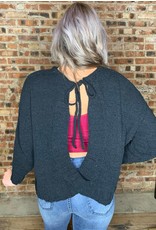 Serena Long Sleeve Open Back Sweater