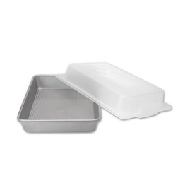 USA Pan USA Rectangular Cake Pan and Lid