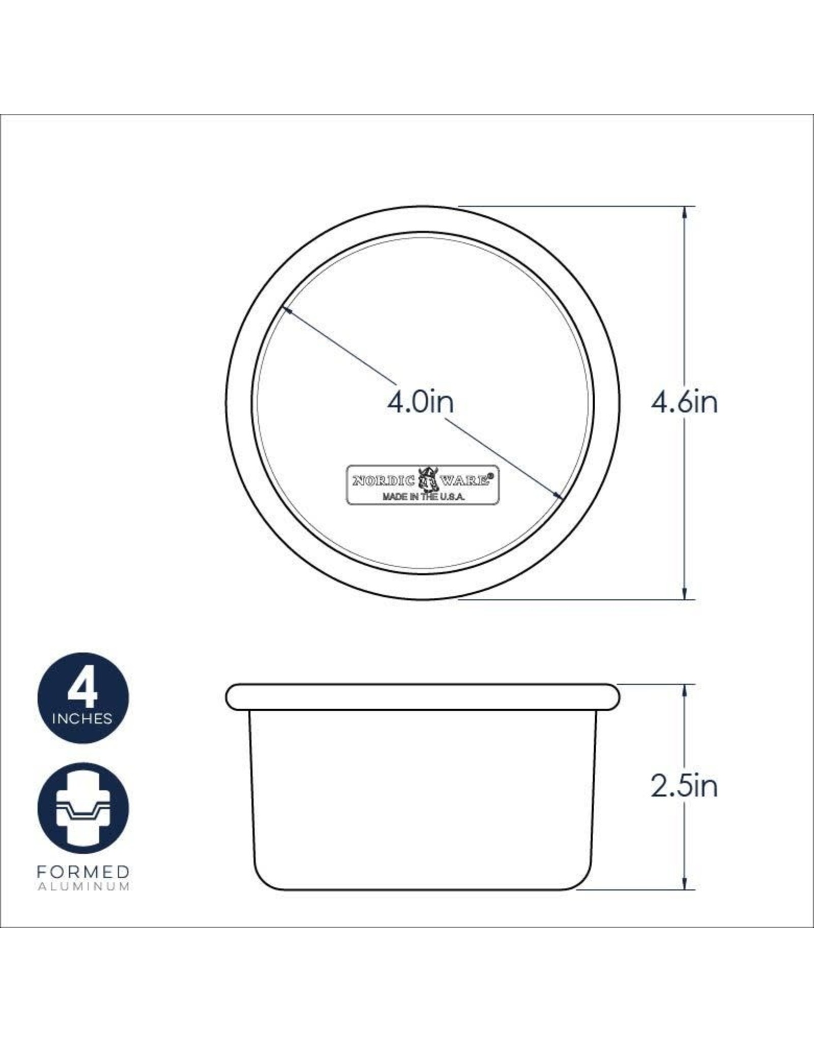 Nordic Ware Nordic Ware Round 4" Cake Pan