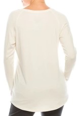 Round Neck Long Sleeve High Low