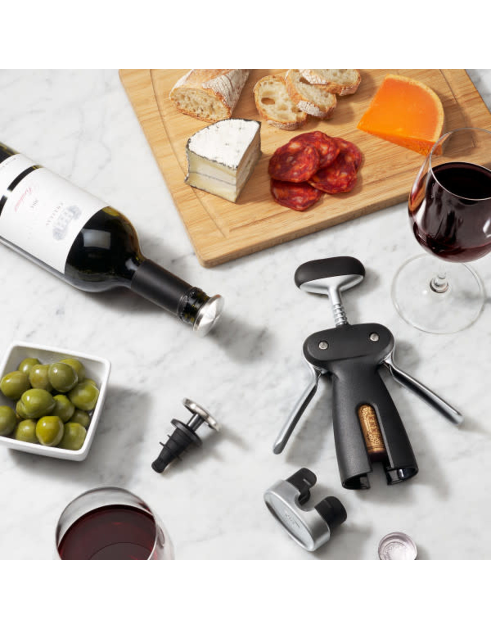 Steel Winged Corkscrew With Removable Foil Cutter