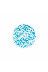 Enamelware 8" Flat Salad Plate Splatterware Turquoise