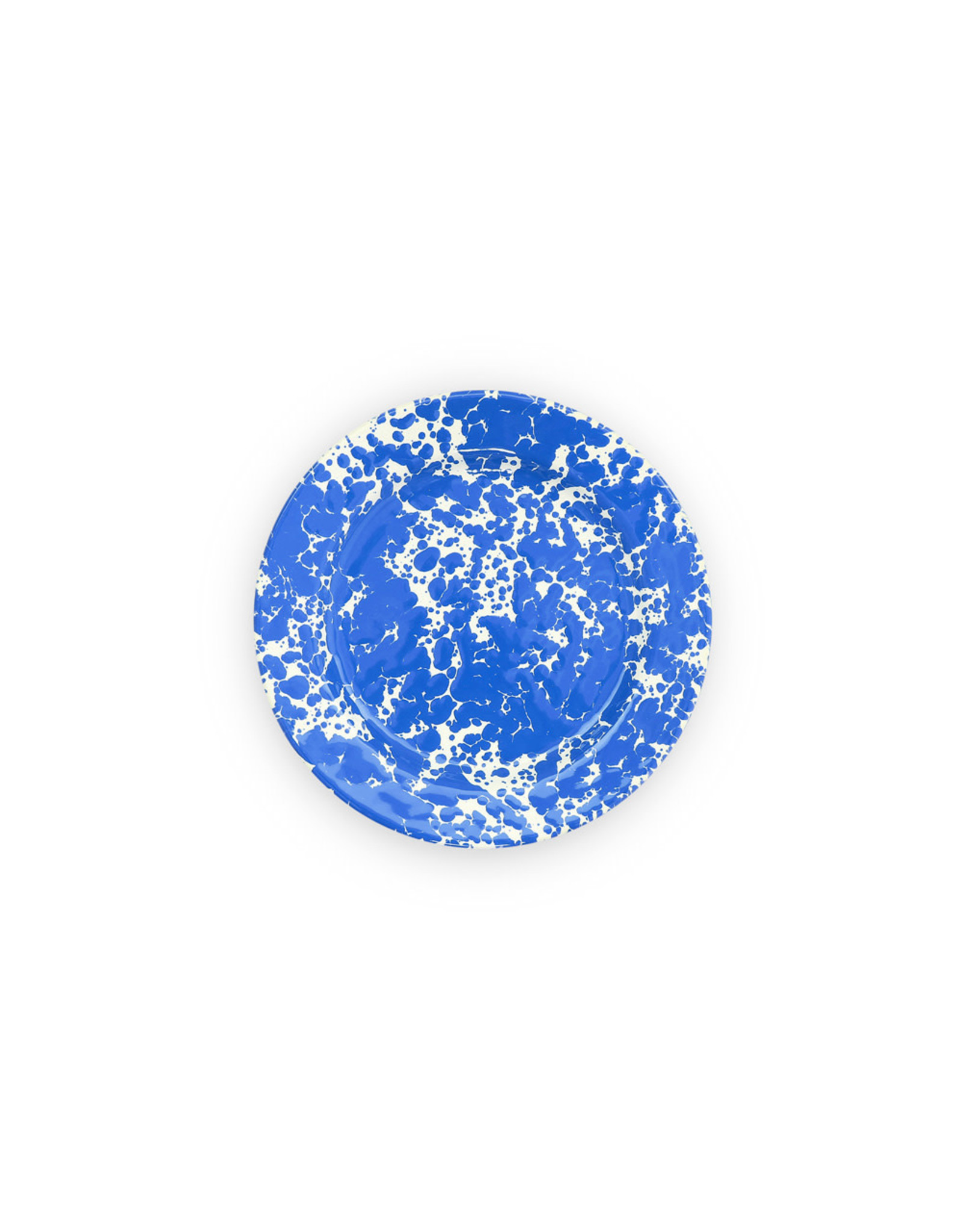 Blue Marble Splatter 8" Flat Salad Plate