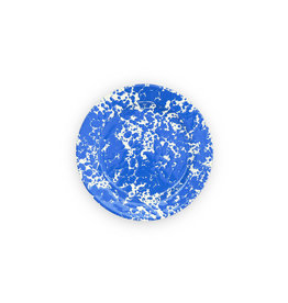 Blue Marble Splatter 8" Flat Salad Plate