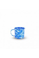 Enamelware 12 oz Mug Splatterware Blue