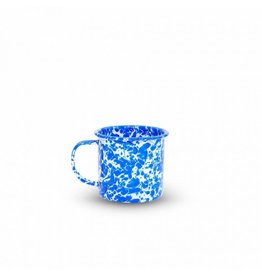 Enamelware 12 oz Mug Splatterware Blue