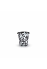 Black Marble Splatter 10 oz Short Tumbler