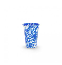 Enamelware 14 oz Tumbler Splatterware Blue