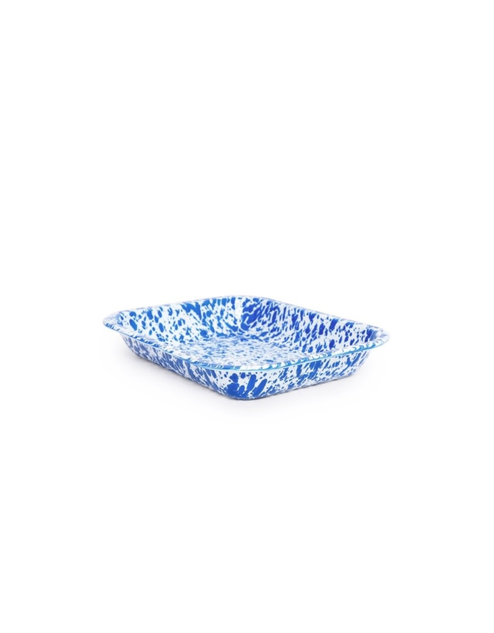 Blue Marble Splatter Small Open Roaster