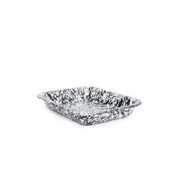 Enamelware Small Open Roaster Splatterware Black
