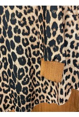 Griselda Animal Print Sweater Hem