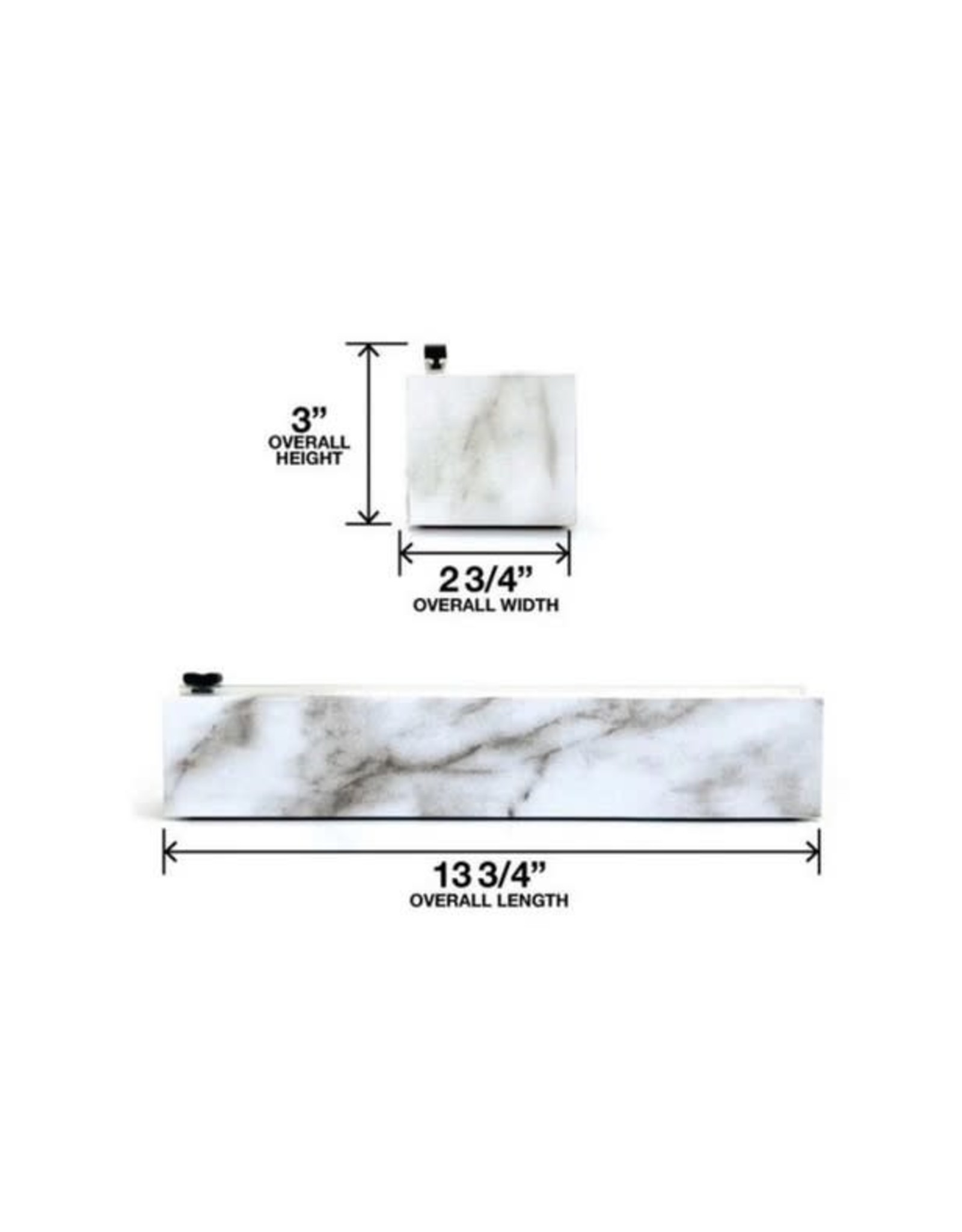 Chic Wrap-Carrara Marble Plastic Wrap Dispenser 12" X 250'