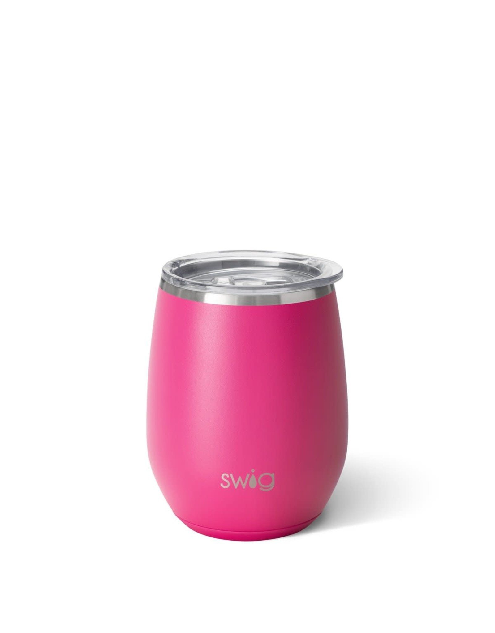 Swig Life 14 oz Matte Hot Pink Swig Stemless Wine Cup