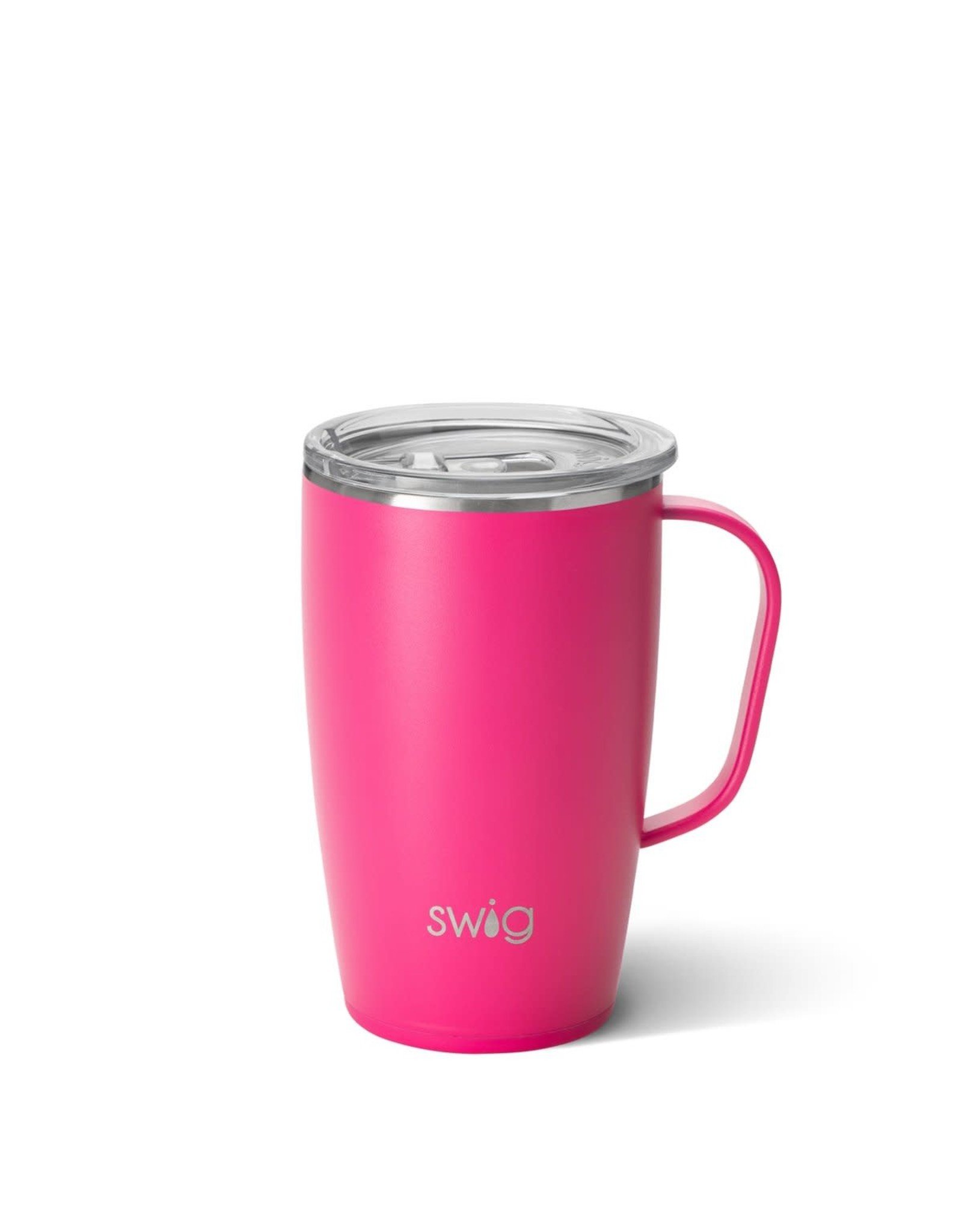 Swig Life 18 oz Matte Hot Pink Swig Mug