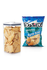 OXO OXO POP 6qt Plastic Big Square Airtight Food Storage Container White: BPA-Free, Dishwasher-Safe, Silicone Lid