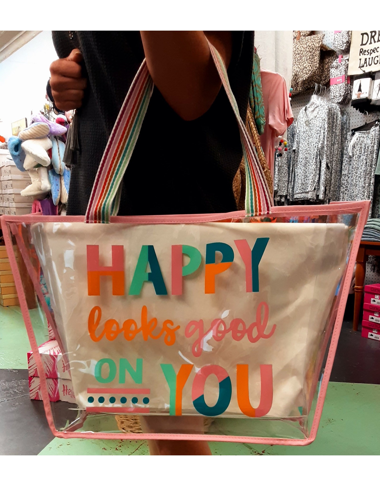 Happy Looks Good On You Tote