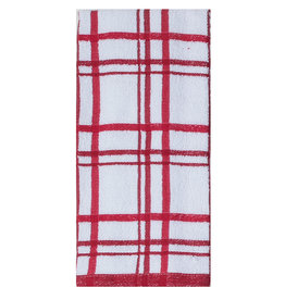 Windowpane 2 Piece Terry Towels - Cinnabar