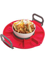 Folding Microwave Tray - Red
