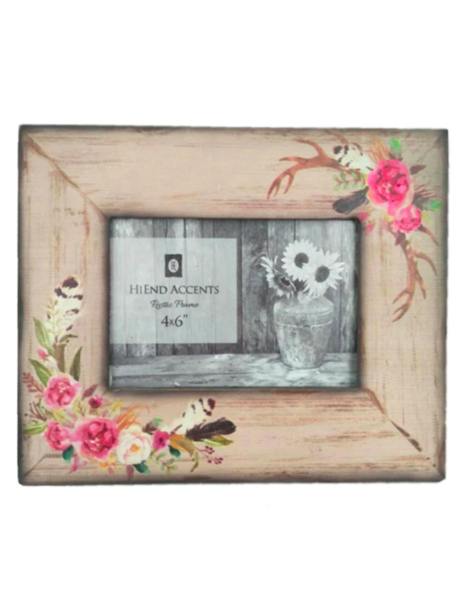 Rose/Antler Frame 4"x6"