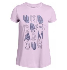 Under Armour Under Armour Girls Linear Wordmark Shirt