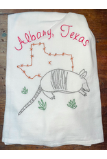 Embroidered Albany Armadillo Kitchen Towel