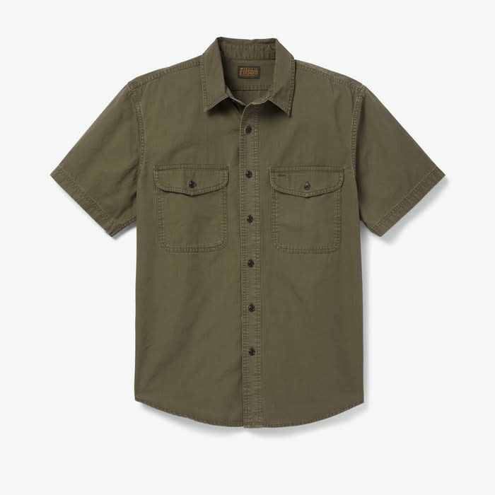 Filson Short Sleeve Field Shirt LtOlvBrown Blanton Caldwell