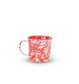 Enamelware 16 oz. Mug Splatterware Red