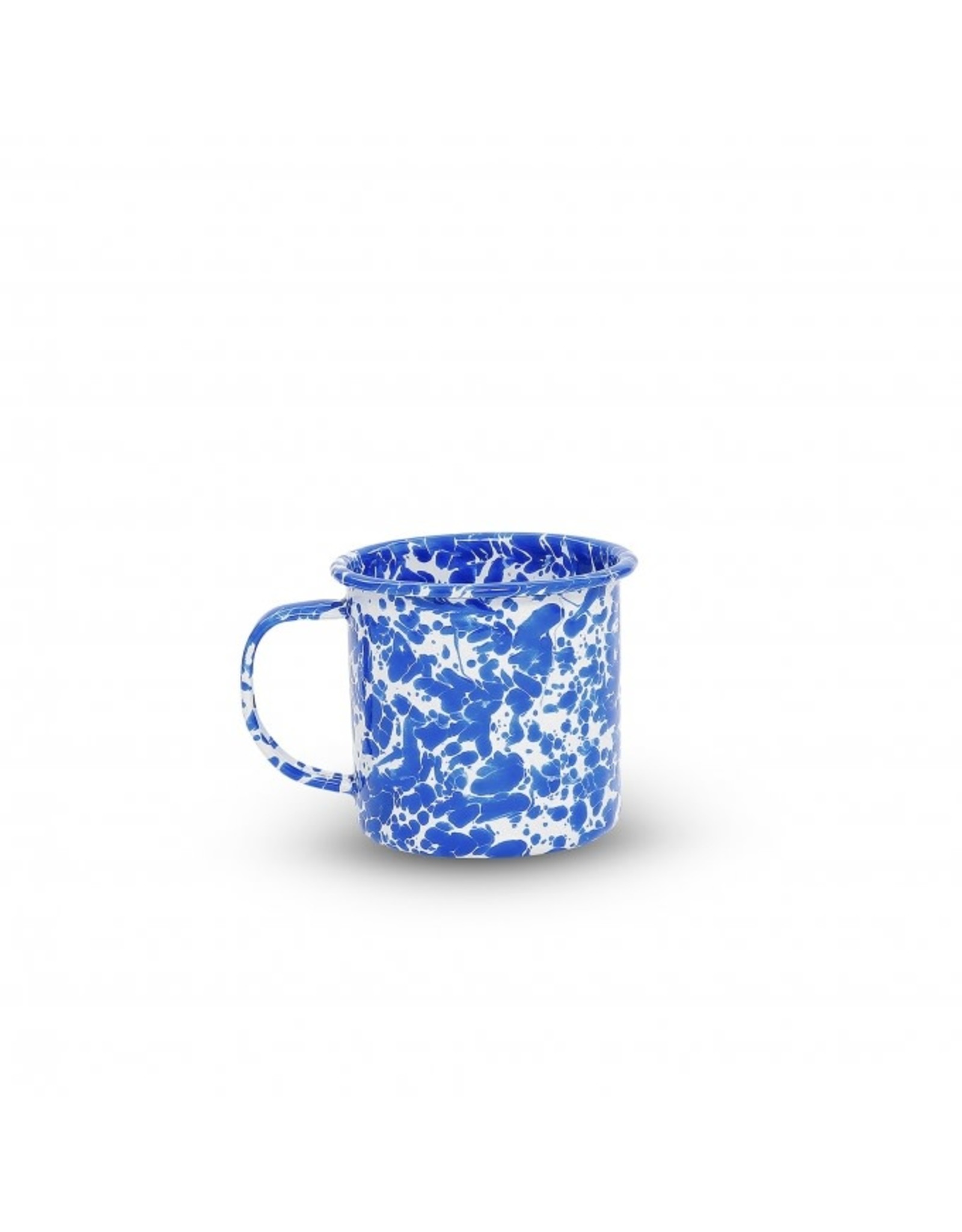 Enamelware 16 oz Large Mug Splatterware Blue