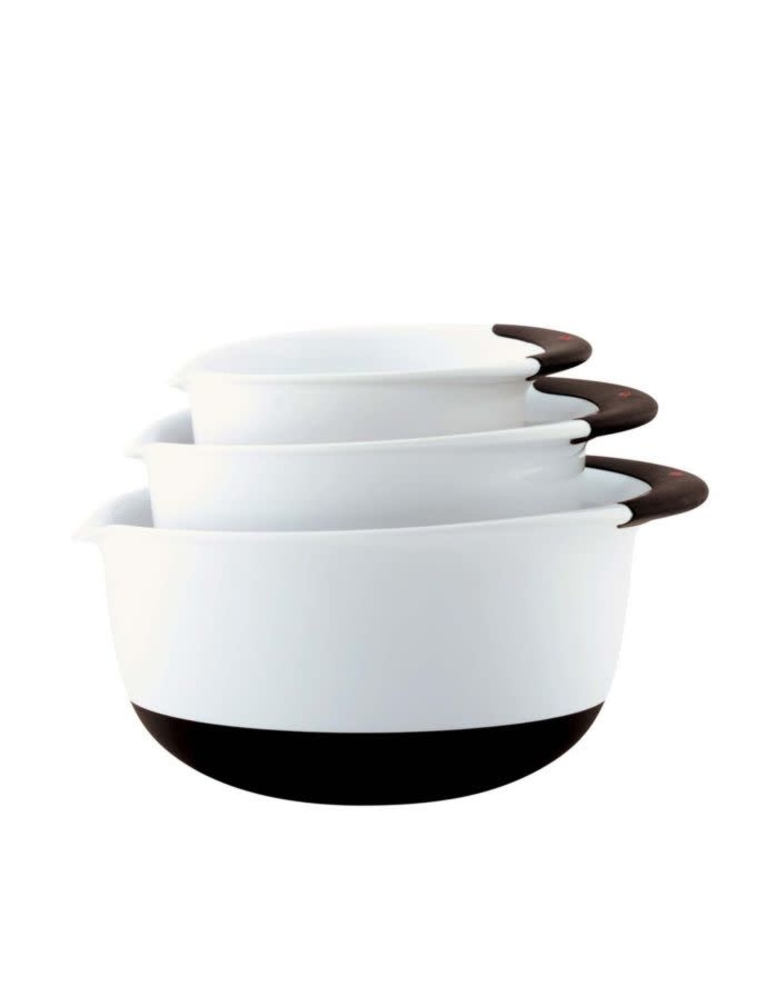 OXO OXO 3-Piece Mixing Bowl Set - Black Handles